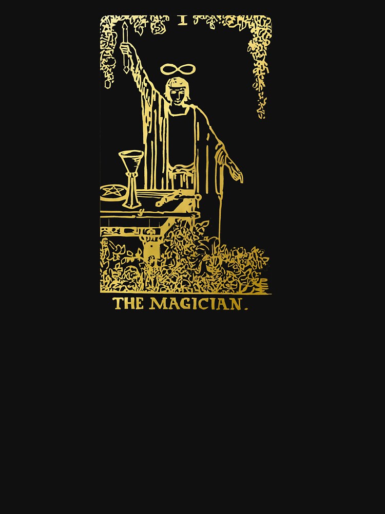 Tarot card the magician gold deck by Michallandsberg T-Shirts, Hoodie, Sweatshirt | BlankRebels.com (Image 3)
