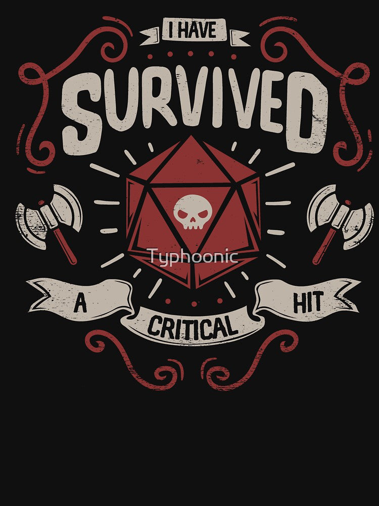 Critical hit survivor by Typhoonic T-Shirts, Hoodie, Sweatshirt | BlankRebels.com (Image 3)