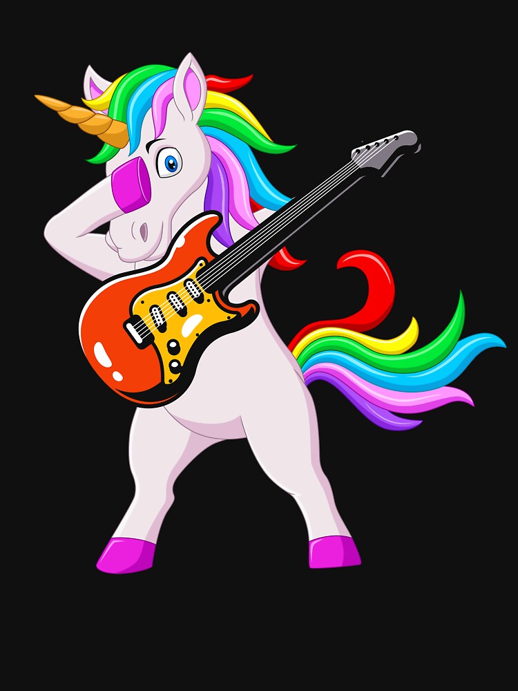 Beautiful and colorful  Unicorn playing on guitar by remonss T-Shirts, Hoodie, Sweatshirt | BlankRebels.com (Image 3)