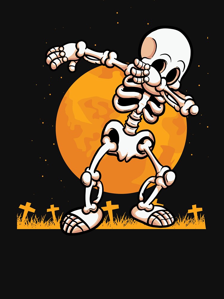 Dabbing Skeleton Costume Halloween by DNW-art T-Shirts, Hoodie, Sweatshirt | BlankRebels.com (Image 3)