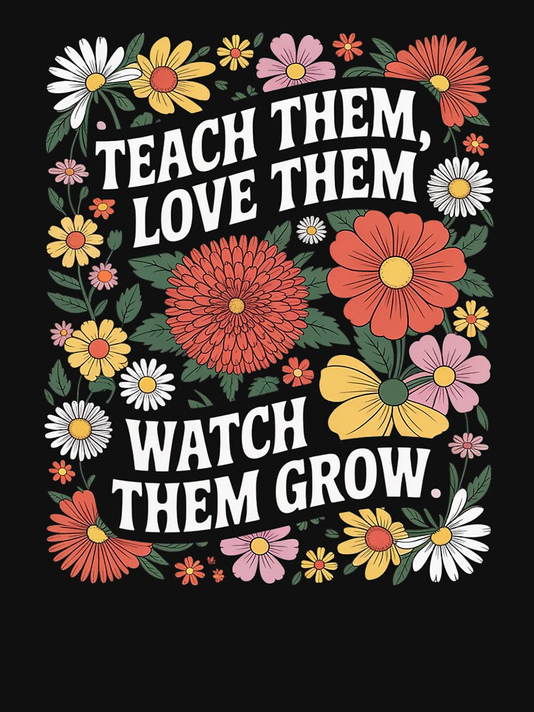 Teacher Women Wildflower Teacher by angolinnArt T-Shirts, Hoodie, Sweatshirt | BlankRebels.com (Image 3)