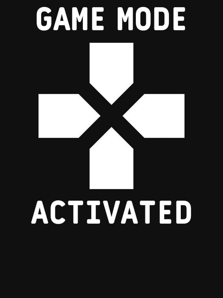 Game Mode Activated Text Based Icon People Who Love Plays Video Games T-Shirts, Hoodie, Sweatshirt