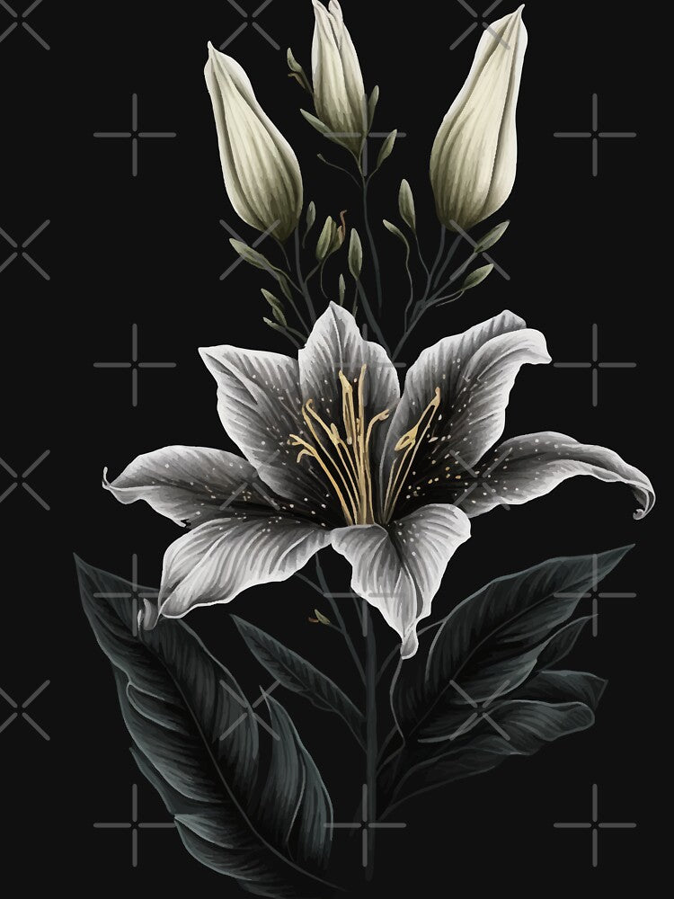 White Lily Flower by Enyr
