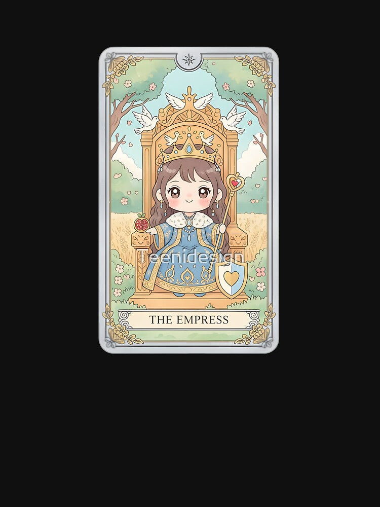 The Empress Tarot Card Cute Illustration by Teenidesign T-Shirts, Hoodie, Sweatshirt | BlankRebels.com (Image 3)