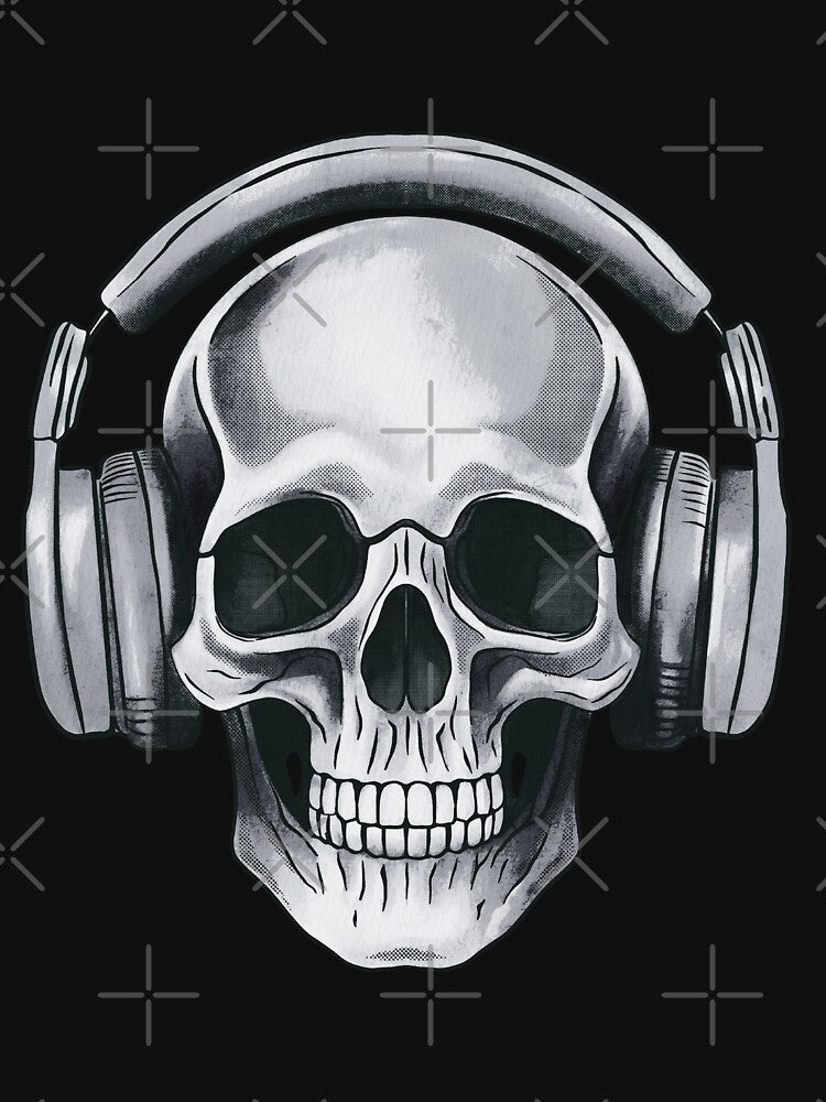 Human skull dj music by AngeMNunez T-Shirts, Hoodie, Sweatshirt | BlankRebels.com (Image 3)