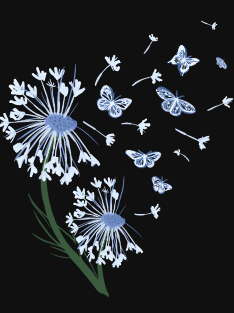 CottageCore Aesthetic with Butterfly Dandelion by muterialvarai T-Shirts, Hoodie, Sweatshirt | BlankRebels.com (Image 3)