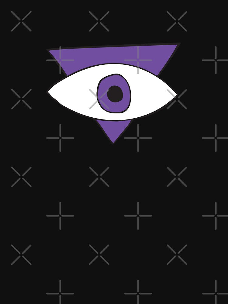 Purple Evil Eye Triangle "Imagination" by Mystikaa T-Shirts, Hoodie, Sweatshirt | BlankRebels.com (Image 3)