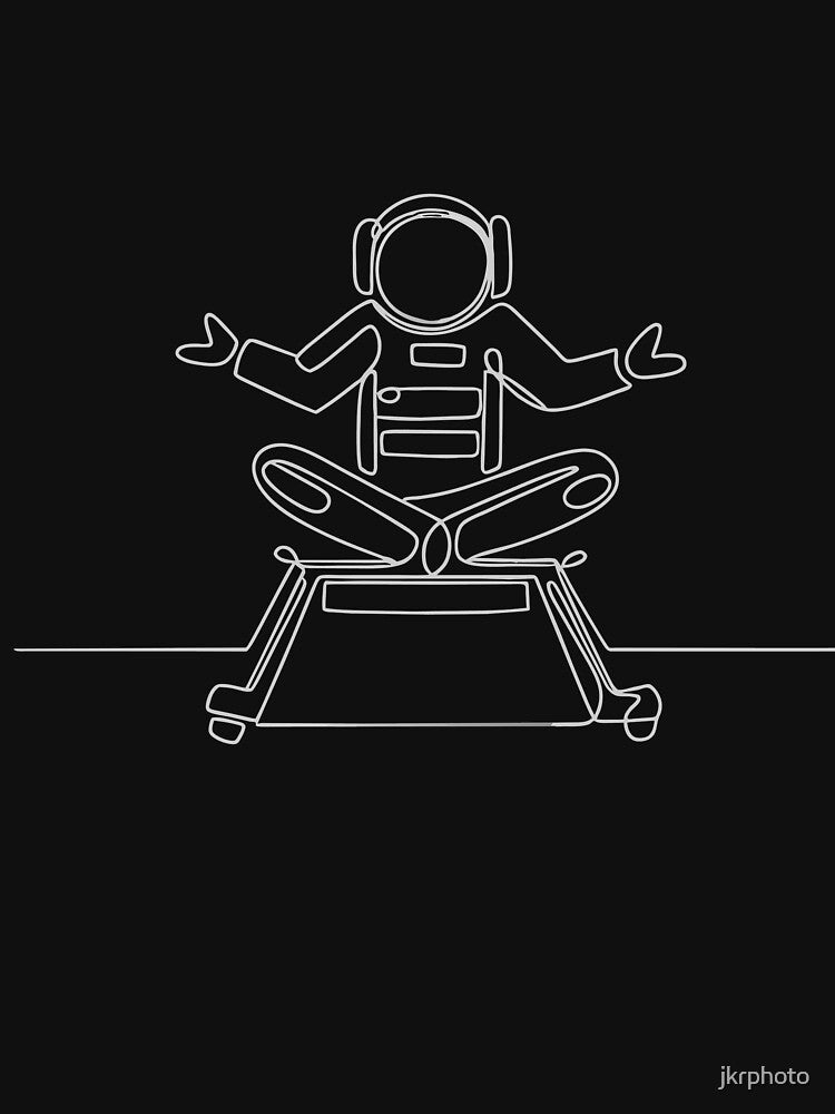 Chair Yoga astronaut by jkrphoto T-Shirts, Hoodie, Sweatshirt | BlankRebels.com (Image 3)