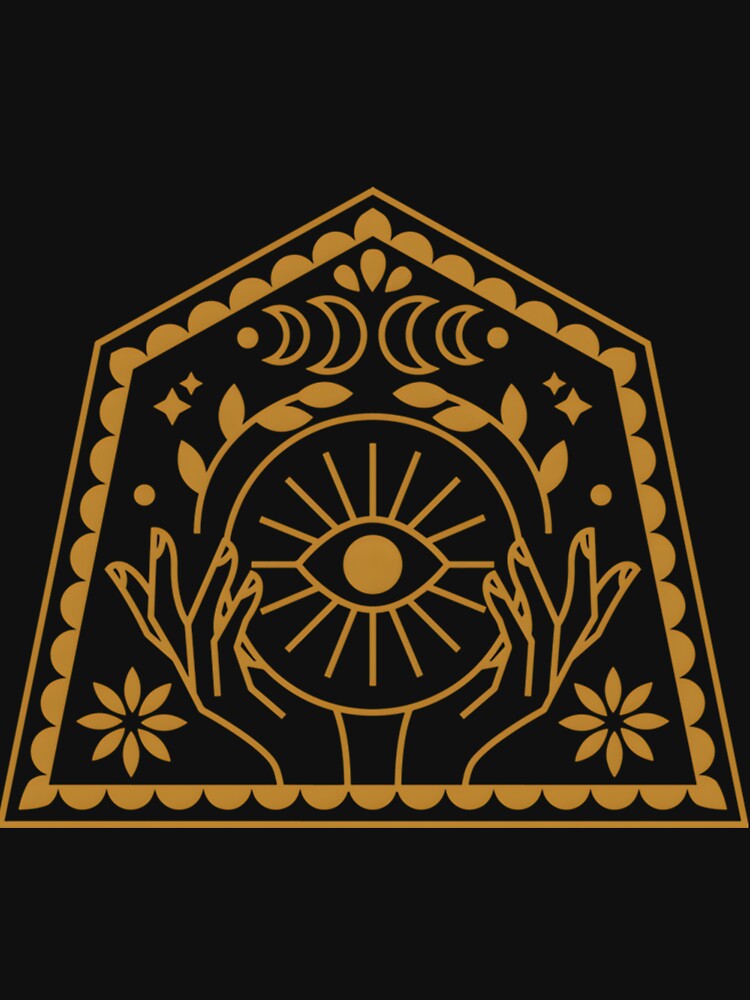 Mystical Eye Moon Phase Symbol by GrassThorn T-Shirts, Hoodie, Sweatshirt | BlankRebels.com (Image 3)