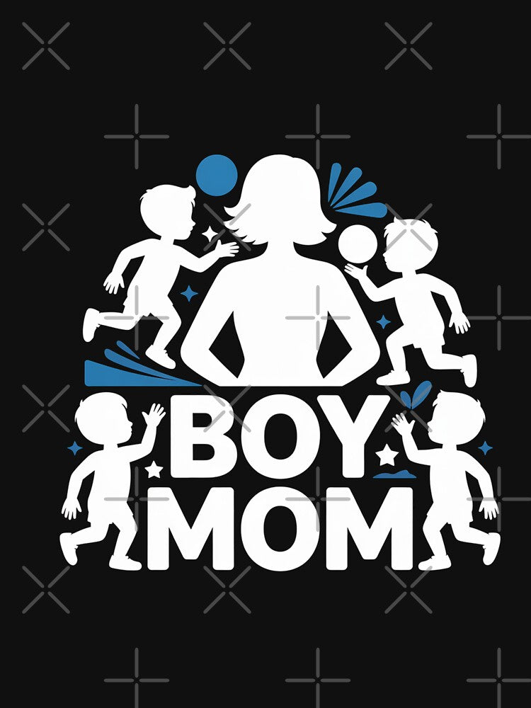 Rough & Tumble Boy Mom Pride Tees - Blue Colors by Reichcorp Hoodie, Sweatshirt | BlankRebels.com (Image 3)