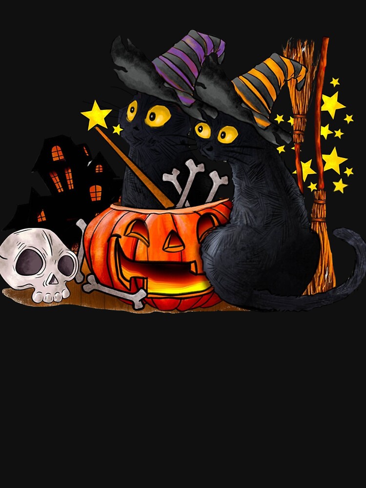 Cat Halloween by GeraldHawaii T-Shirts, Hoodie, Sweatshirt | BlankRebels.com (Image 3)