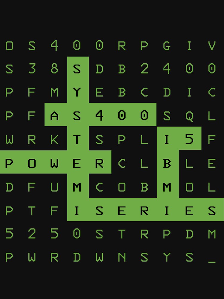 AS400 Names Crossword (Transparent) by Koohiisan T-Shirts, Hoodie, Sweatshirt | BlankRebels.com (Image 3)