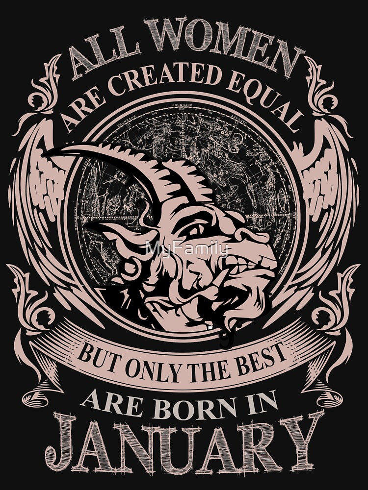 All Women are created equal but only the best are born in January by MyFamily T-Shirts, Hoodie, Sweatshirt (Image 2)