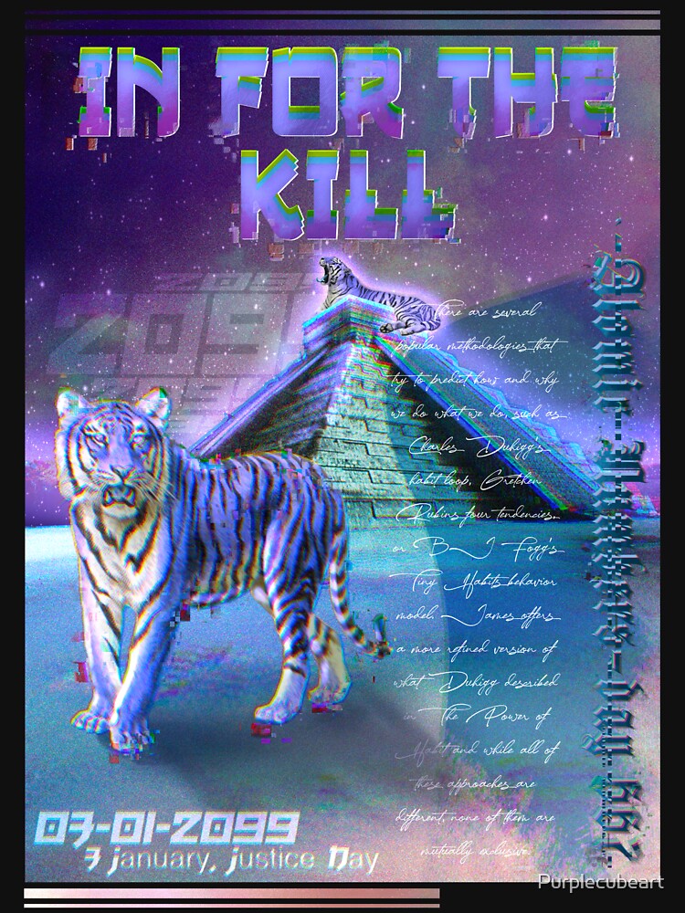 Tiger In For The Kill by Purplecubeart T-Shirts, Hoodie, Sweatshirt | BlankRebels.com (Image 3)