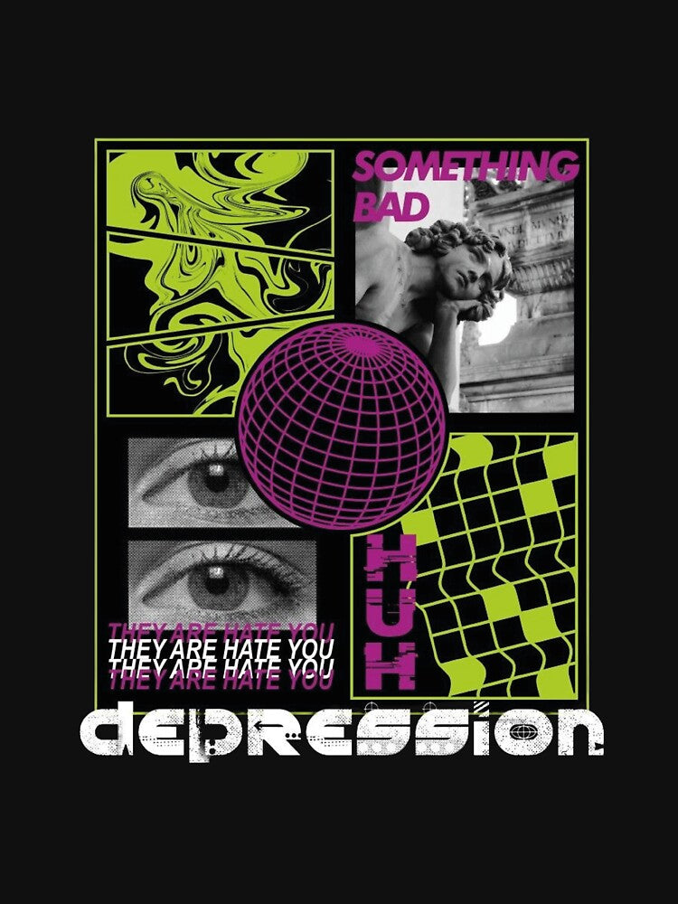Depression, They are hating you,  Streetwear by Flowertine T-Shirts, Hoodie, Sweatshirt | BlankRebels.com (Image 3)