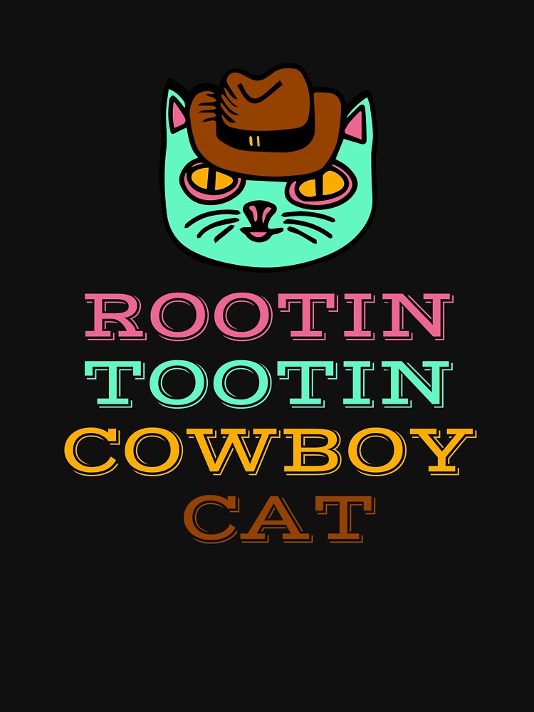 Rootin Tootin Cowboy Cat by yassminishop T-Shirts, Hoodie, Sweatshirt | BlankRebels.com (Image 3)