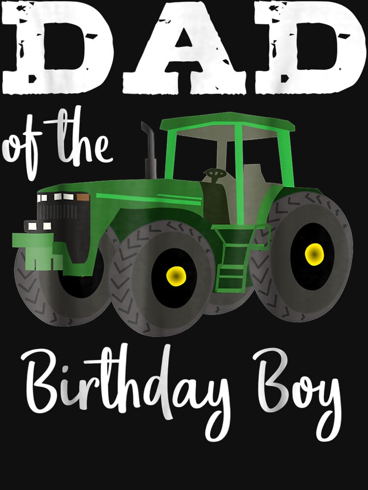 Dad Of The Birthday Boy Tractor Farm Party Tee by ArtsByMichelle Hoodie, Sweatshirt | BlankRebels.com (Image 3)