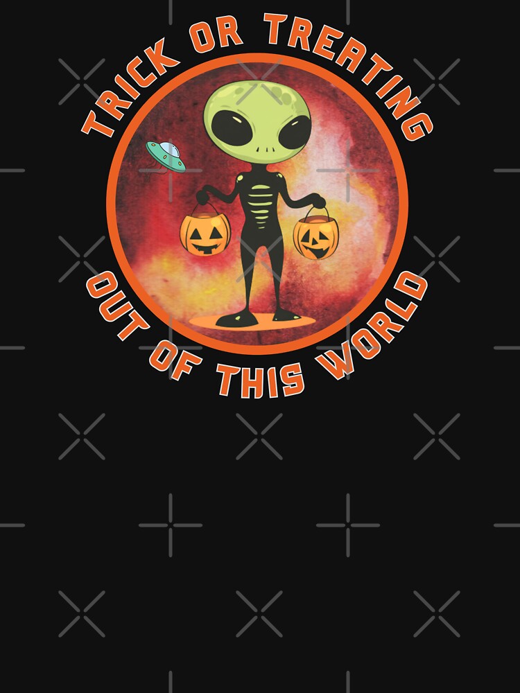 Trick Or Treating Alien Halloween by MojaveTradePost T-Shirts, Hoodie, Sweatshirt | BlankRebels.com (Image 3)