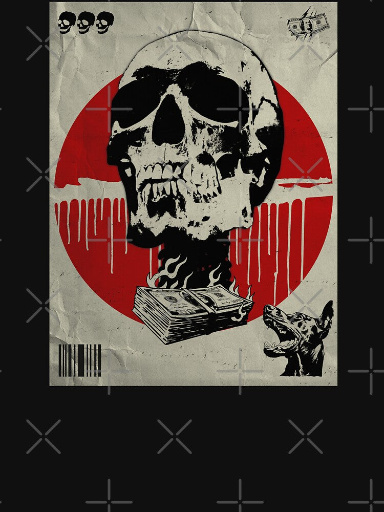 Y2K Skull Cash by Mlaniel T-Shirts, Hoodie, Sweatshirt | BlankRebels.com (Image 3)