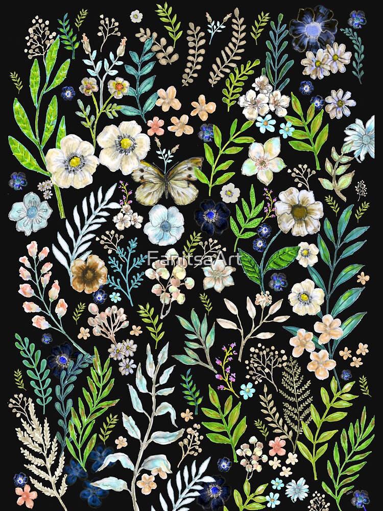 Botanical Illustration - Plants and Flowers by FanitsaArt T-Shirts, Hoodie, Sweatshirt | BlankRebels.com (Image 3)