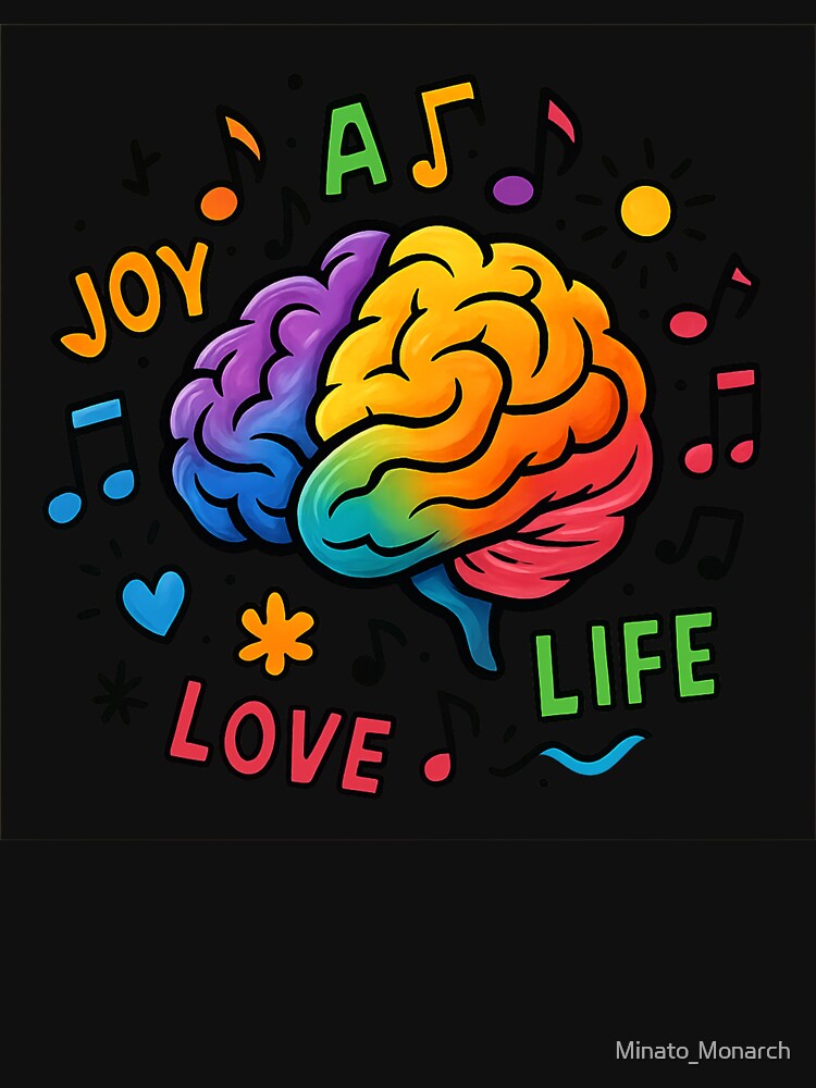 Colorful Brain Boxy T-Shirt, Hoodie & Artistic Clothing by Minato_Monarch Sweatshirt | BlankRebels.com (Image 3)