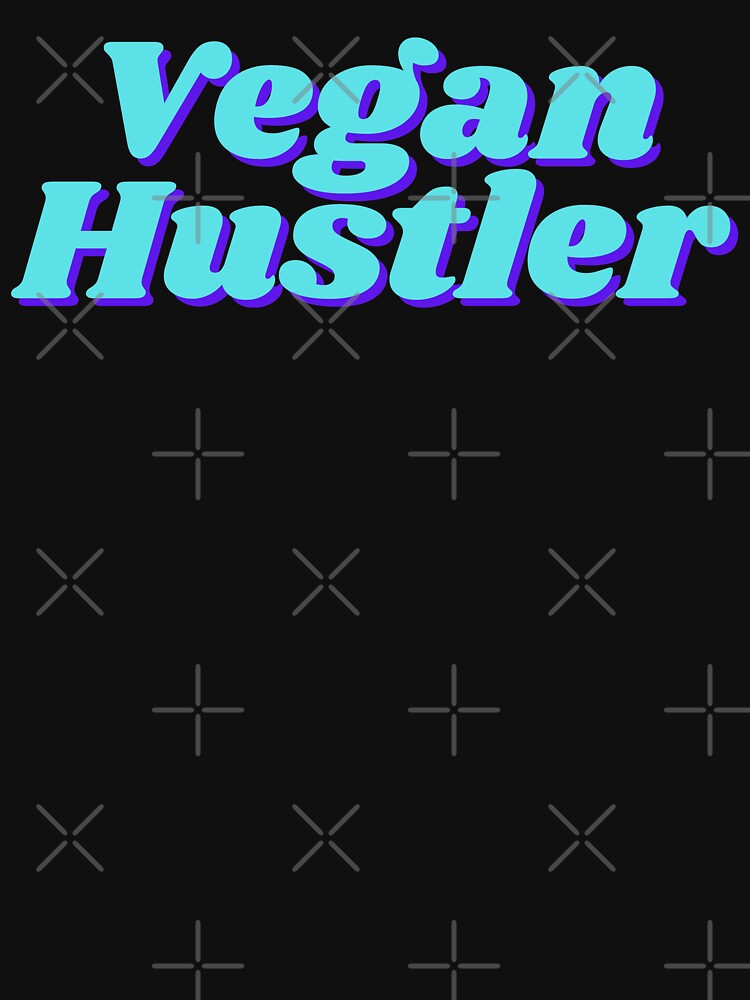 Vegan Hustle Retro Turquoise Edition by Vegginitup T-Shirts, Hoodie, Sweatshirt | BlankRebels.com (Image 3)