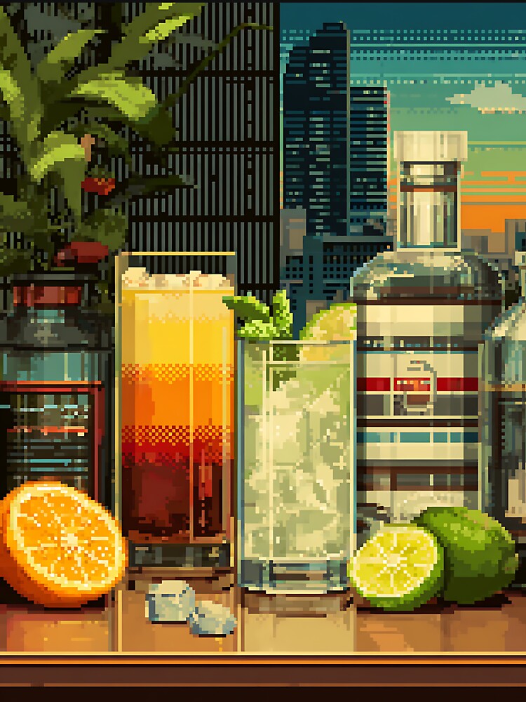 Gaming Pixel Art Drink by bapupa T-Shirts, Hoodie, Sweatshirt | BlankRebels.com (Image 3)