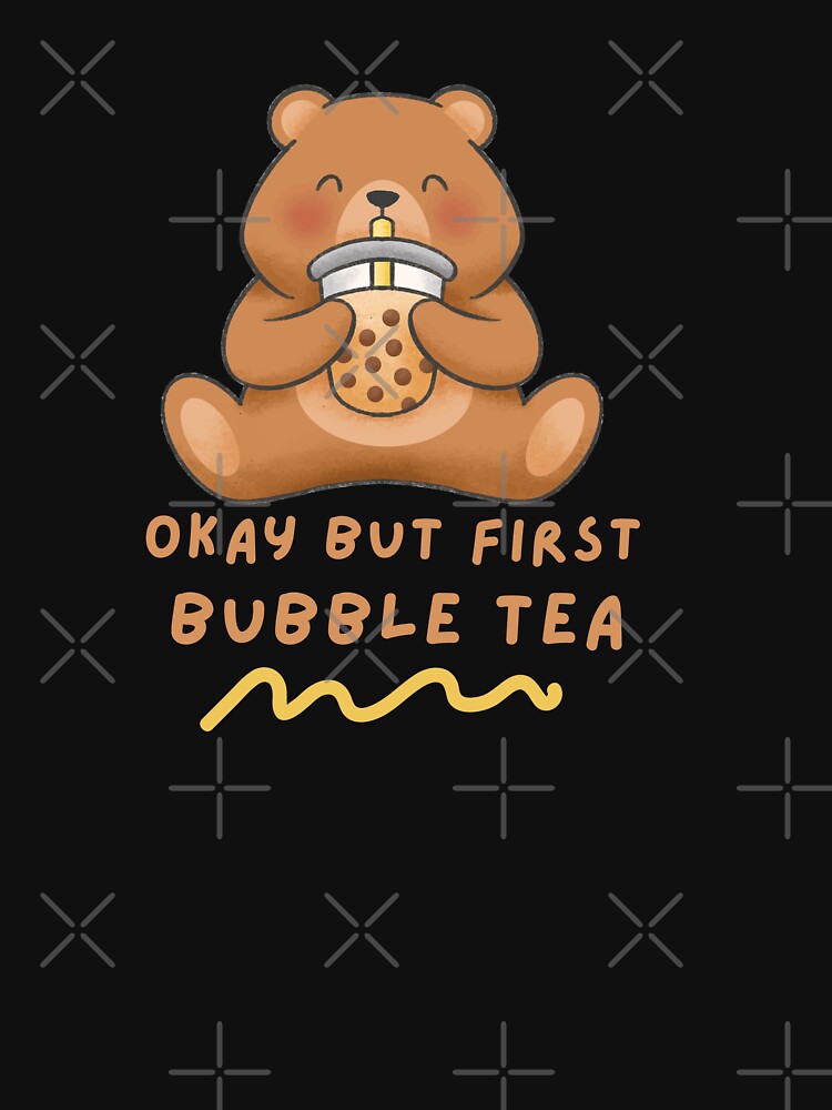 Okay But First Bubble Tea  Cute Panda Bubble Tea Lover by Artistusha T-Shirts, Hoodie, Sweatshirt | BlankRebels.com (Image 3)