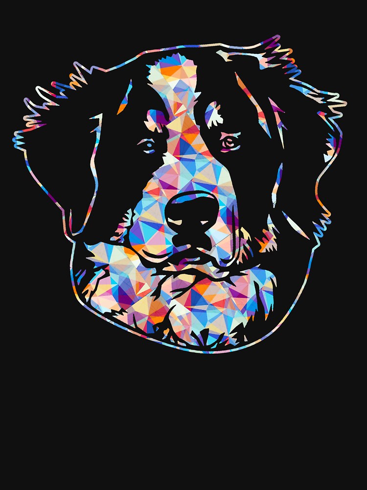 Cool And Awesome Bernese Mountain Dog Geometric by UnknownArtistt T-Shirts, Hoodie, Sweatshirt | BlankRebels.com (Image 3)