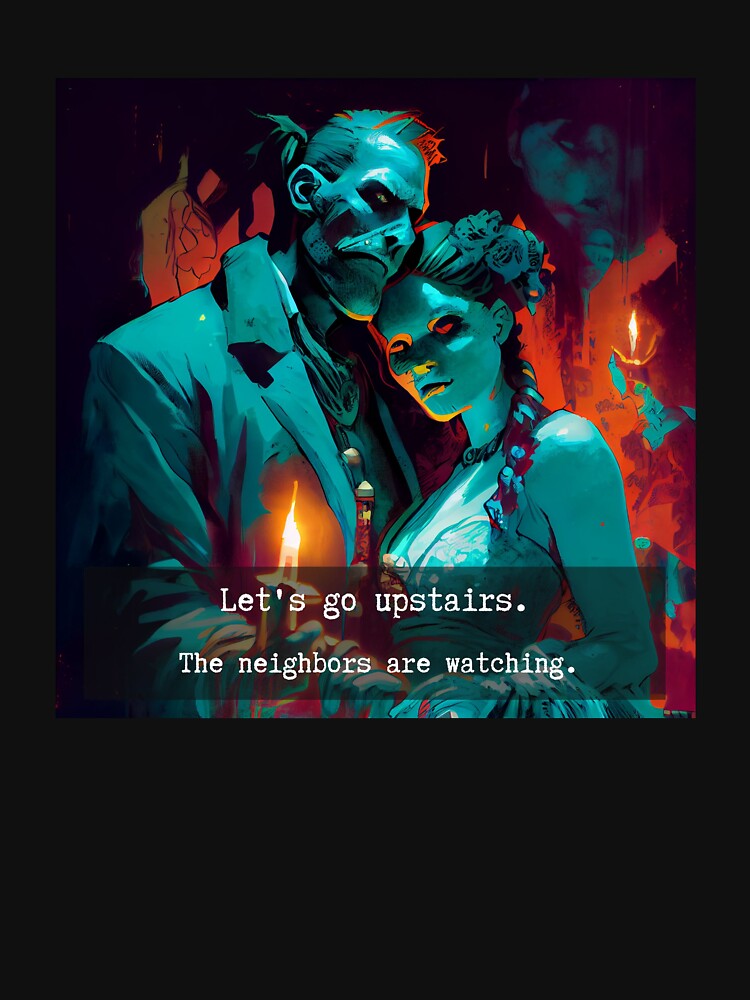 Dark Gothic Lovers Horror Couple Art by The Secret Cabal of Despair T-Shirts, Hoodie, Sweatshirt | BlankRebels.com (Image 3)
