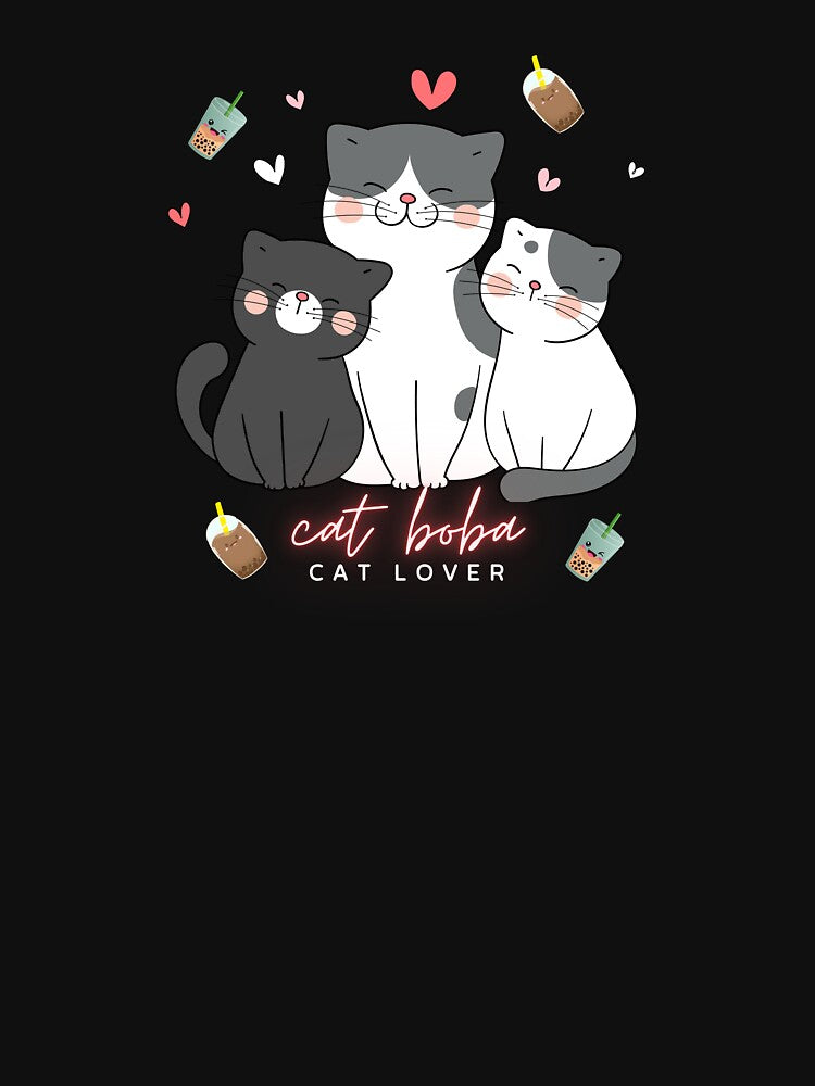 Cat Boba Tea Bubble Tea Anime & cat Lover by H-Fshop T-Shirts, Hoodie, Sweatshirt | BlankRebels.com (Image 3)