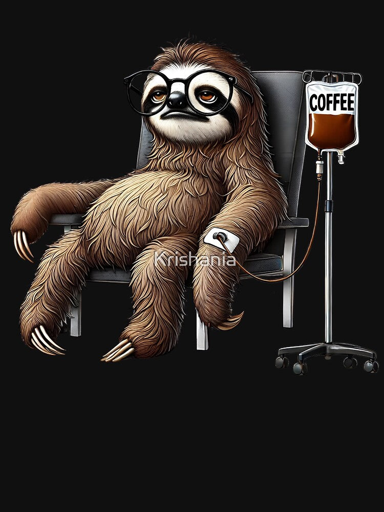 Funny Sloth IV Coffee Drink Animal Lover by Kimberley King Art  King Art T-Shirts, Hoodie, Sweatshirt (Image 3)