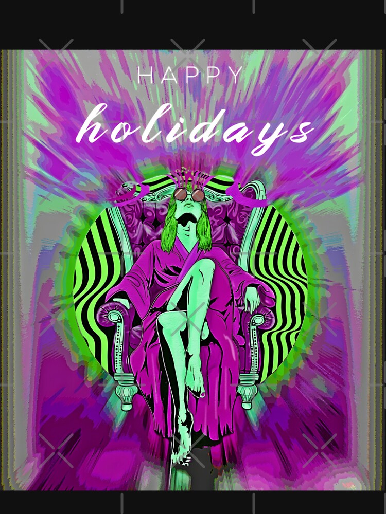 Happy Holidays – Psychedelic Neon Surreal Art by ANIARTONLINE T-Shirts, Hoodie, Sweatshirt | BlankRebels.com (Image 2)
