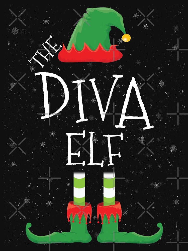 Diva Elf Family Matching Christmas Group Funny Gift by DavisHasari T-Shirts, Hoodie, Sweatshirt | BlankRebels.com (Image 3)