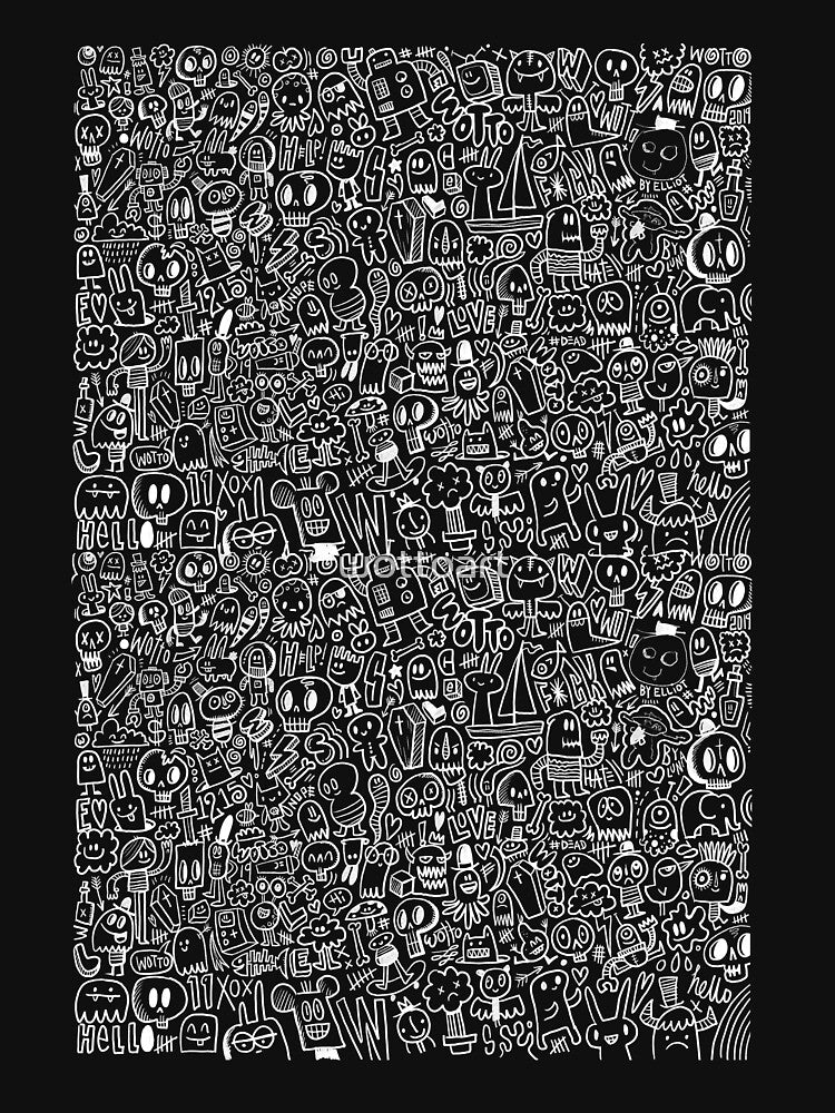 Chalk Doodles by wottoart T-Shirts, Hoodie, Sweatshirt | BlankRebels.com (Image 3)