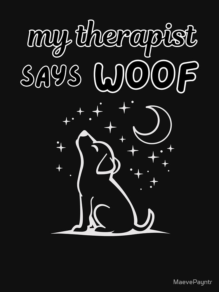 Dog Therapist on Black by MaevePayntr