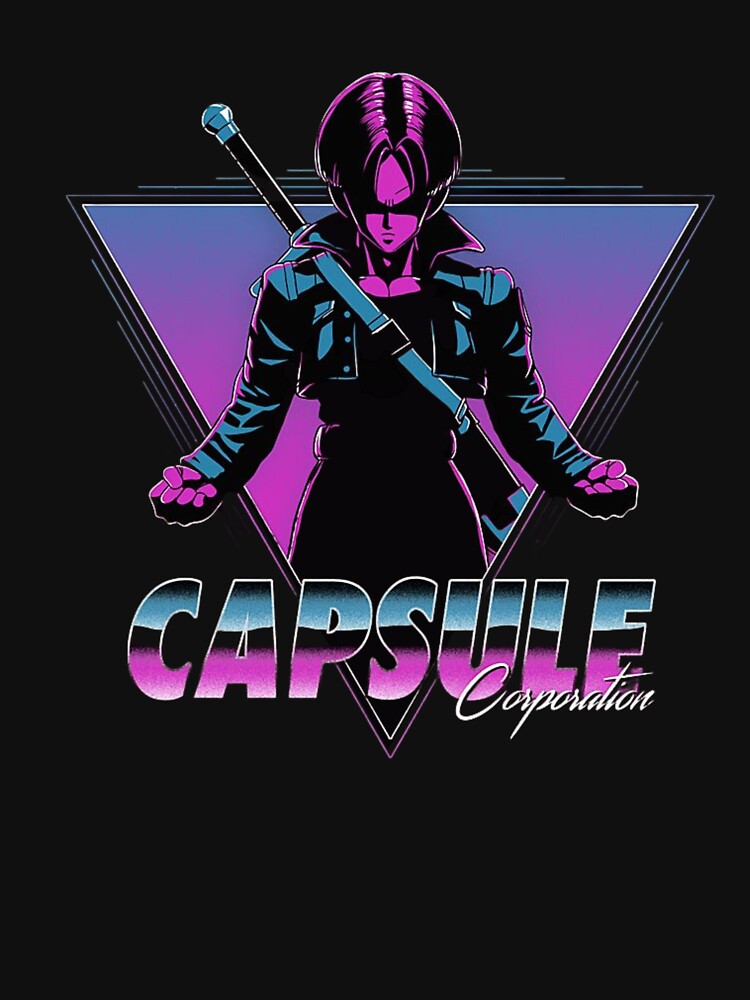 Capsule Corporation Vaporwave | Neon Anime Future Warrior by BRAStudio T-Shirts, Hoodie, Sweatshirt (Image 3)