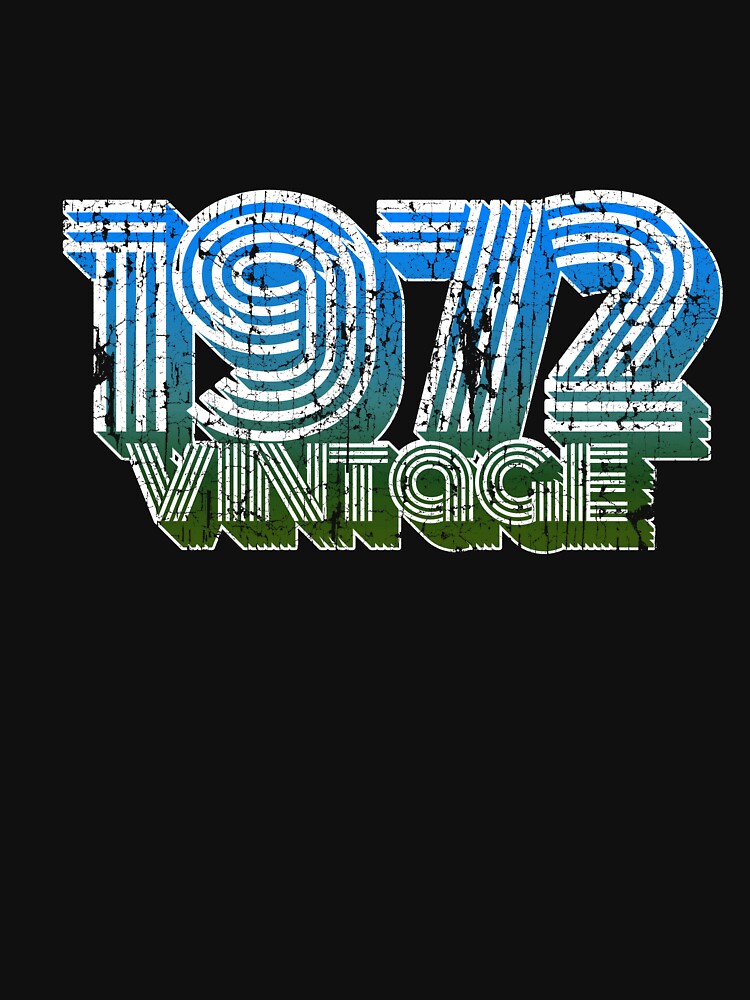Vintage 1972 46th Birthday T Shirt Oldschool 70s Dad Gift by roarr Hoodie, Sweatshirt | BlankRebels.com (Image 3)