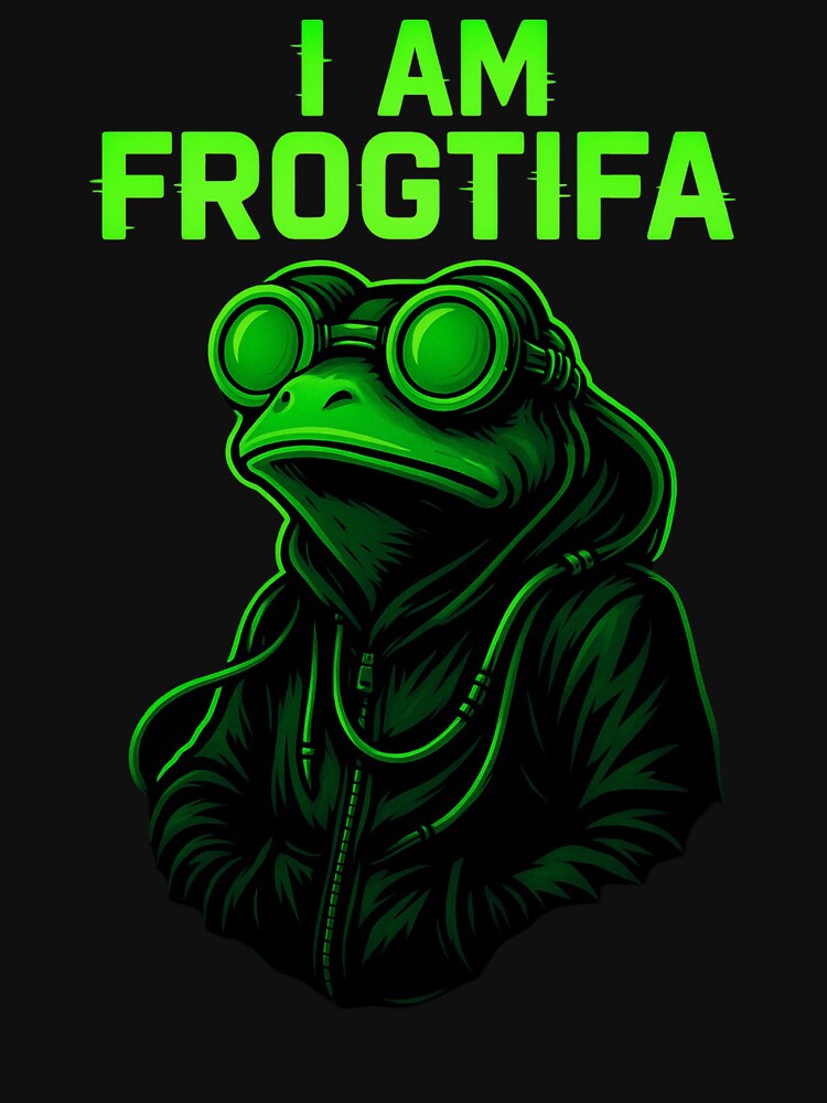 I Am Frogtifa Ribbit Protest Frog Meme Portland Frog Brigade by NightWisdom T-Shirts, Hoodie, Sweatshirt (Image 3)