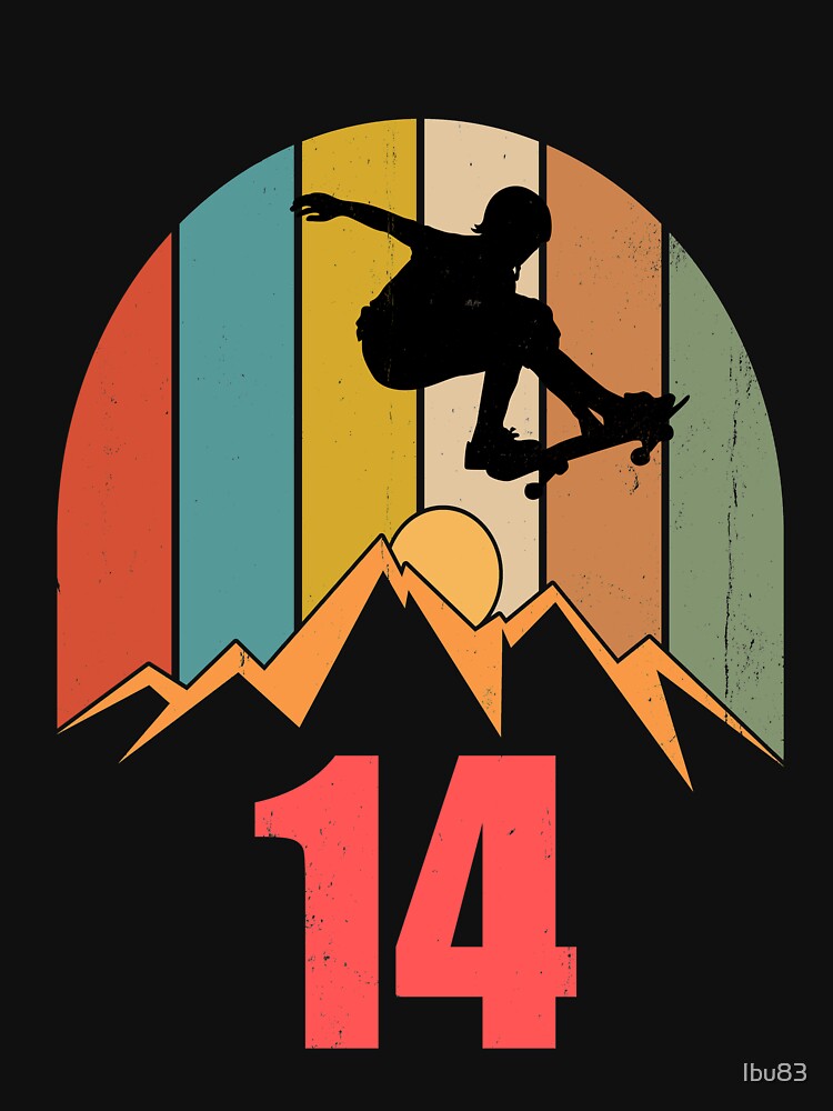 14th Birthday Skateboard Boy Longboarder by Ibu83 T-Shirts, Hoodie, Sweatshirt | BlankRebels.com (Image 3)
