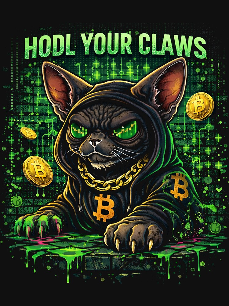 HODL Your Claws – Crypto Sphynx by Furvisors