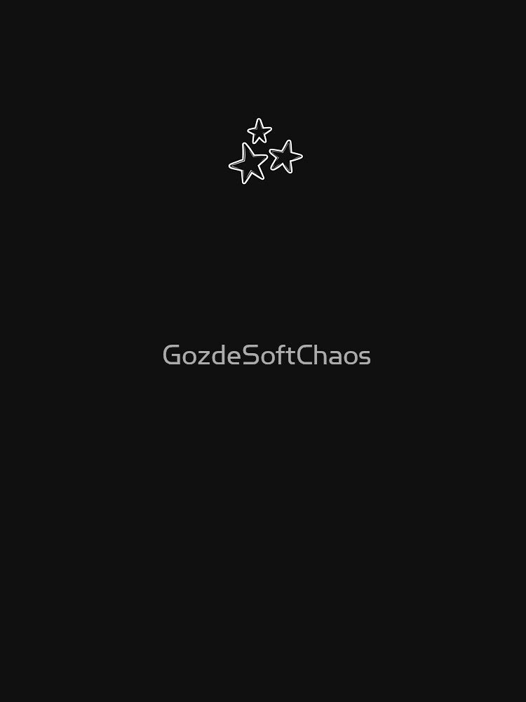 Minimal Star Illustration – Black & White Abstract Stars Graphic T-Shirt by GozdeSoftChaos Hoodie, Sweatshirt (Image 3)