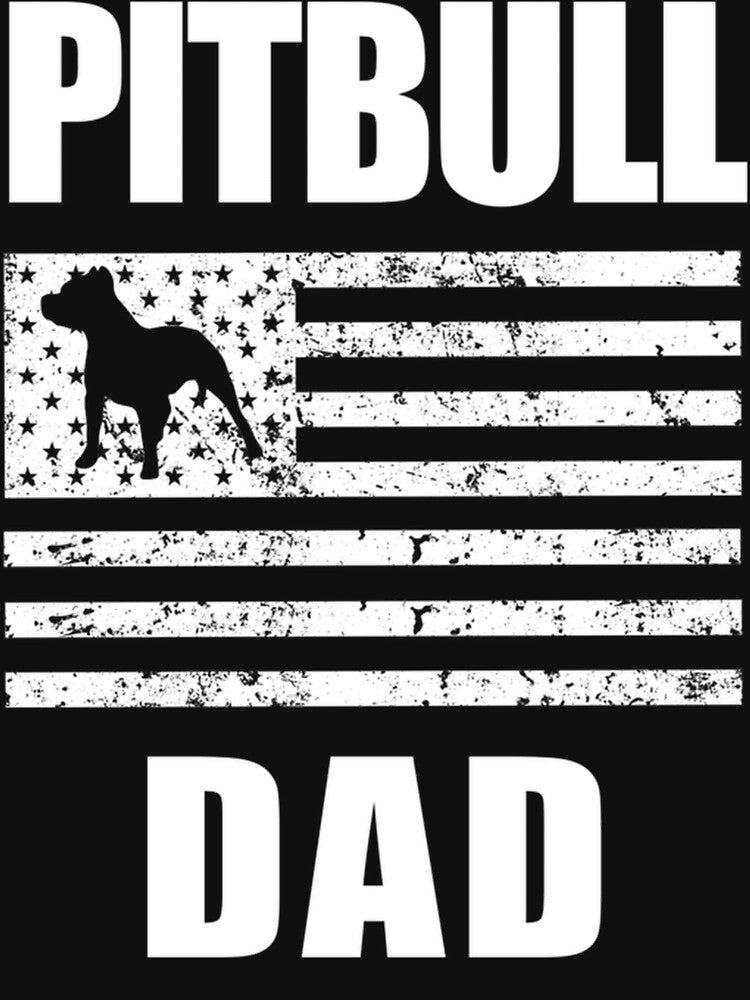 Proud Pitbull Dad American Bully Men'S Hoodie by AntwoneStudio