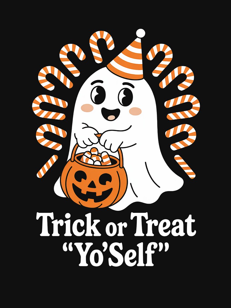 Trick Or Treat Yo Self Cute Halloween for Kids by TijanaARTSt88 T-Shirts, Hoodie, Sweatshirt | BlankRebels.com (Image 3)