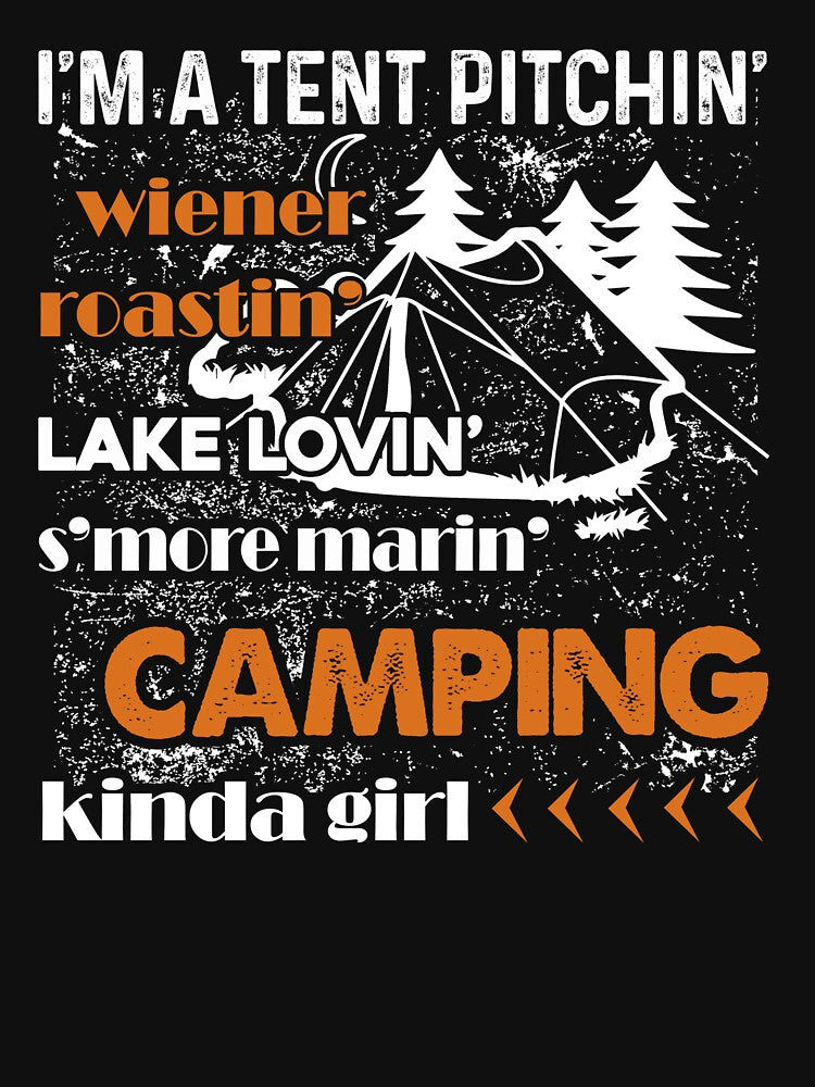 Camping - I'm A Camping Kinda Girl by UnknownArtistt T-Shirts, Hoodie, Sweatshirt | BlankRebels.com (Image 3)