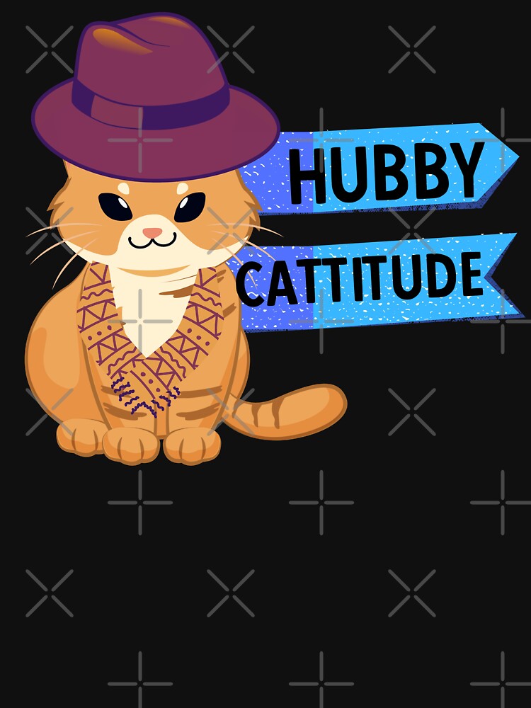 HUBBY CATTITUDE - Funny Cat Pictures with cat sayings and captions by FunnyCatsFam T-Shirts, Hoodie, Sweatshirt (Image 3)