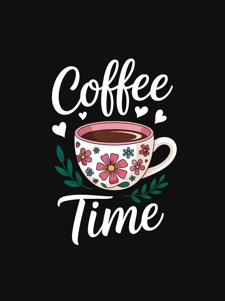 Coffee Time Cute Coffee Lover Women Girls by AquaKiev T-Shirts, Hoodie, Sweatshirt | BlankRebels.com (Image 3)