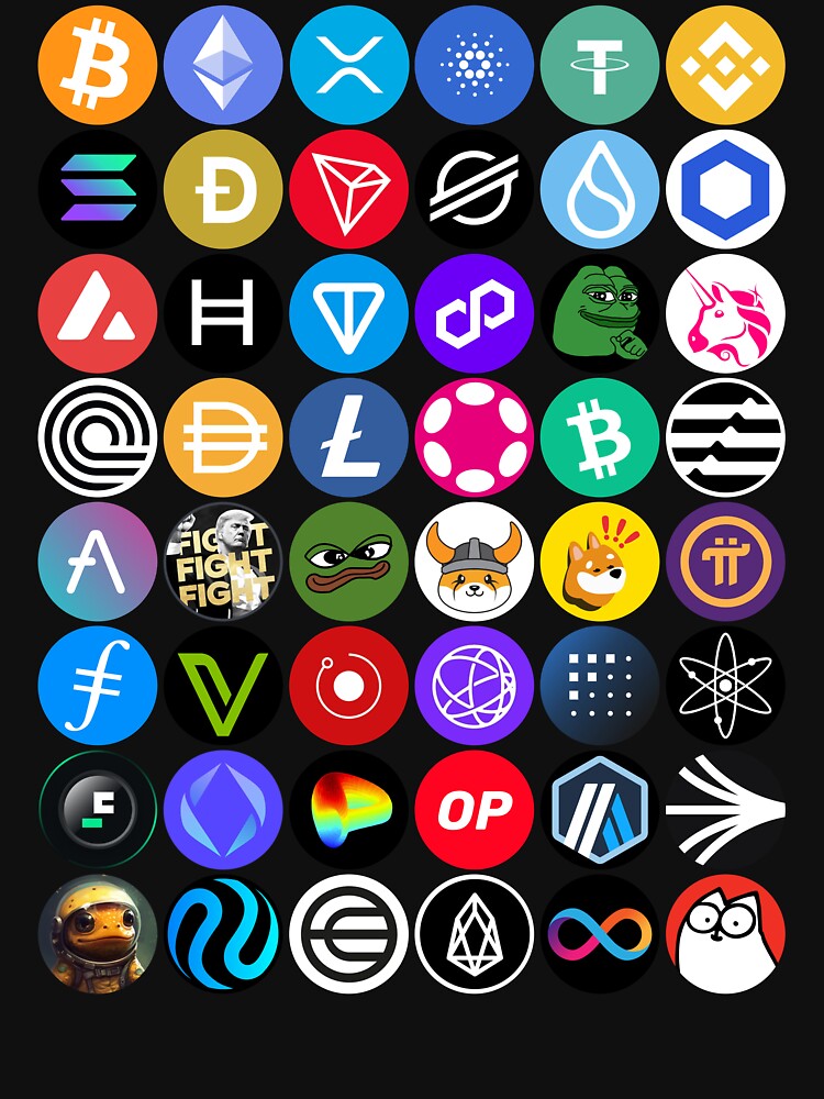 Crypto Icons: The Ultimate Token Collection by Graphix King T-Shirts, Hoodie, Sweatshirt | BlankRebels.com (Image 3)