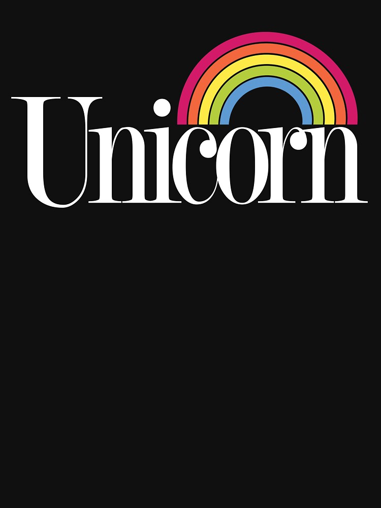 Rainbow Unicorn Typography Graphic Design by The secret storage room T-Shirts, Hoodie, Sweatshirt | BlankRebels.com (Image 3)
