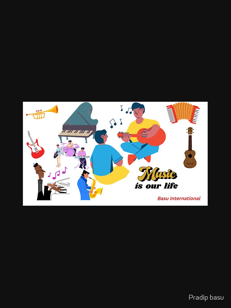 Instrumental Music by Pradip basu T-Shirts, Hoodie, Sweatshirt | BlankRebels.com (Image 3)